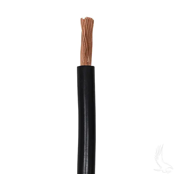 Battery Cable, 18" 6 gauge black Redhawk
