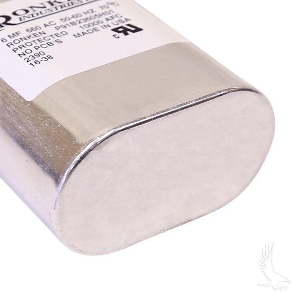 Condensador, 6 MF, EZ-Go PowerWise II, reemplazo de Lester