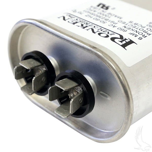 Condensador, 6 MF, EZ-Go PowerWise II, reemplazo de Lester