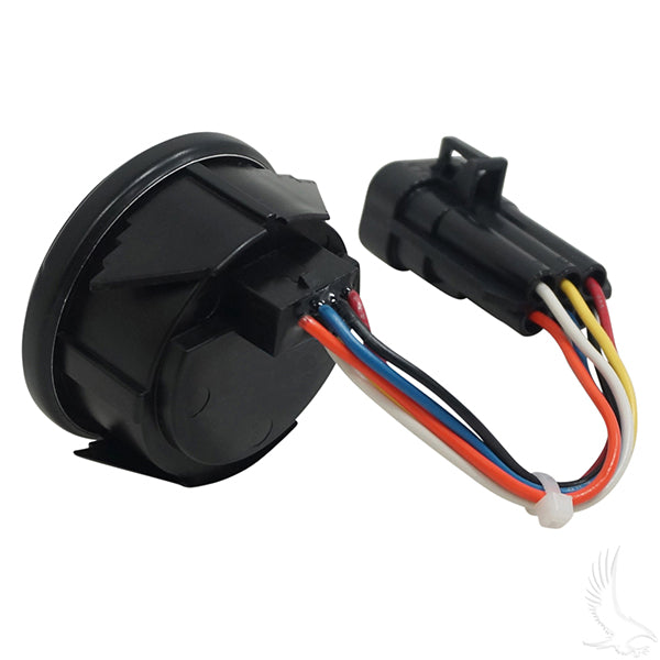 Medidor de carga, redondo, 48 V, EZ-Go RXV 08+