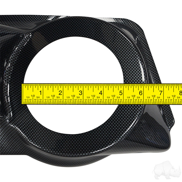 Tablero Deluxe con recorte para radio y parlante, fibra de carbono, Club Car DS PN# DASH-1005