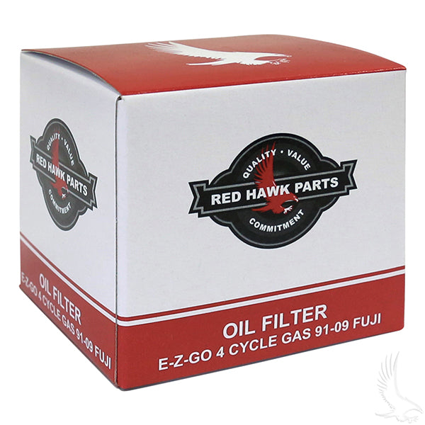 Filtro de aceite, EZ-Go 4 tiempos 295/350cc Gas 91-09 Fuji PN# FIL-0003