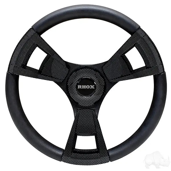 Fontana Steering Wheel, Carbon Fiber, E-Z-Go Hub Redhawk