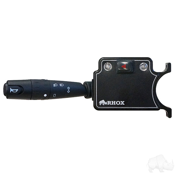 Conjunto de señal de giro con botón de bocina y luz intermitente, 12 V, PN n.° LGT-132A