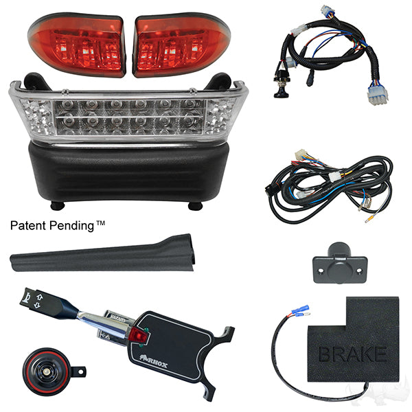 Kit de barra de luces LED para armar, Club Car Precedent, eléctrico 08.5+, 12-48 V, (estándar, ajuste original) PN# LGT-306LBT2B9