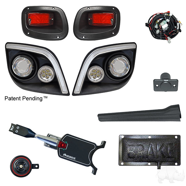 Kit de luces LED BYO con luz LED RGBW para correr, EZ-Go Express (estándar, montaje en pedal) PN# LGT-402LT2B1