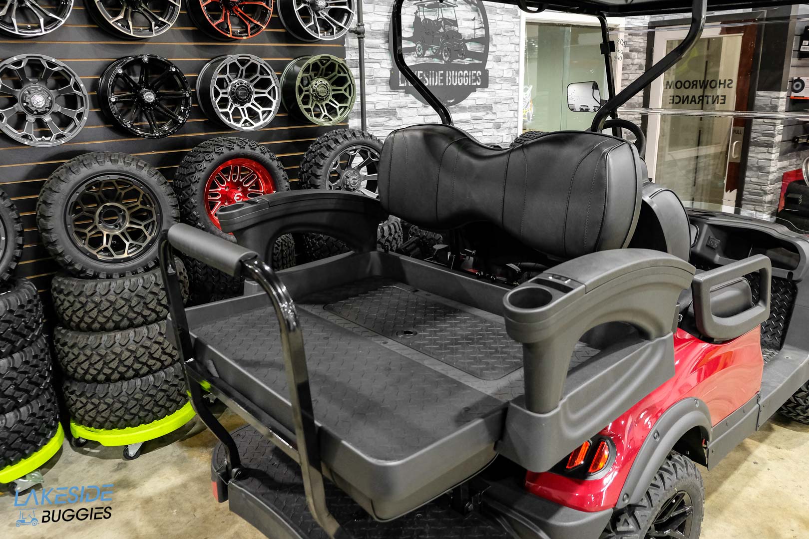 2024 Kodiak Apex Burgundy  4 Passenger Lifted Golf Cart PN# 7V3KSB1D0PG000766 -  Kodiak EV at LakesideBuggies.com