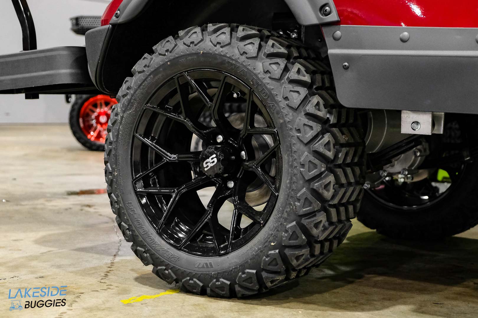 2024 Kodiak Apex Burgundy  4 Passenger Lifted Golf Cart PN# 7V3KSB1D0PG000766 -  Kodiak EV at LakesideBuggies.com