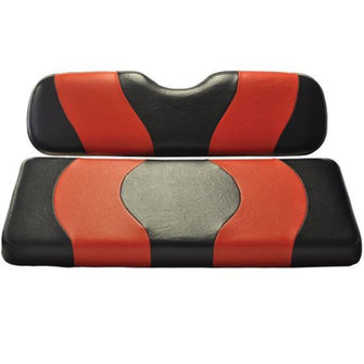 Lakeside Buggies MadJax® Wave Black/Red Two-Tone Genesis 150 Rear Seat Cover- 10-007 MadJax Premium seat cushions and covers