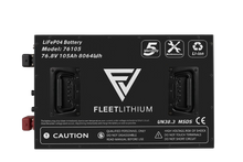 76 Volt 105 AH Fleet Lithium Battery Fleet Lithium Individual Batteries undefined
