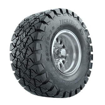10" GTW Medusa Silver and Machined Wheels with 22" Timberwolf Mud Tires - Set of 4 GTW Parts and Accessories