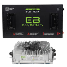51V 160AH Eco LifePo4 Lithium Battery Kit with 15A Charger Eco Battery Parts and Accessories