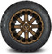 Lakeside Buggies MODZ 12" Assault Matte Bronze Wheels & Street Tires Combo- G1-5201-BRZ STREET OPTION Modz Tire & Wheel Combos
