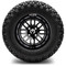 Lakeside Buggies MODZ 12" Mayhem Glossy Black with Ball Mill Wheels & Off-Road Tires Combo- G1-5217-BB OFF-ROAD OPTION Modz Tire & Wheel Combos
