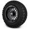 Lakeside Buggies MODZ 12" Mayhem Glossy Black with Ball Mill Wheels & Off-Road Tires Combo- G1-5217-BB OFF-ROAD OPTION Modz Tire & Wheel Combos