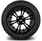 Lakeside Buggies MODZ 14" Vampire Glossy Black Wheels & Off-Road Tires Combo- G1-5402-GB OFF-ROAD OPTION Modz Tire & Wheel Combos