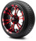 Lakeside Buggies MODZ 14" Vampire Red and Black Wheels & Street Tires Combo- G1-5402-MBR STREET OPTION Modz Tire & Wheel Combos