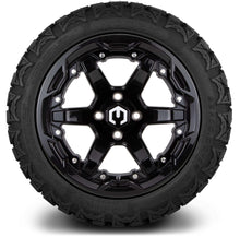 Lakeside Buggies MODZ® 14" Gladiator Glossy Black Wheels with Spikes and Off-Road Tires Combo- GLOSSY BLACK Modz Tire & Wheel Combos