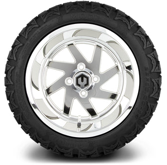 Lakeside Buggies MODZ® 14" Mayhem Chrome Wheels & Off-Road Tires Combo- CHROME Modz Tire & Wheel Combos