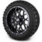Lakeside Buggies MODZ 14" Vortex Glossy Black Wheels & Off-Road Tires Combo- G1-5416-GB OFF-ROAD OPTION Modz Tire & Wheel Combos