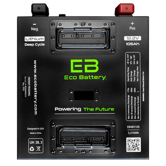 Lakeside Buggies 51V 105Ah LifePo4 Battery "Thru Hole"- A-051105-01 EcoBattery Lithium Battery