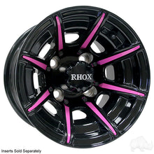 Lakeside Buggies RHOX RX151, 8 Spoke Gloss Black w/ Center Cap, 10x7 ET-25- TIR-RX151 Rhox Wheels