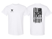 White Men's Fleet Lithium T-Shirt White Logo Print Fleet Lithium Apparel undefined