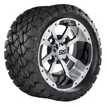 Lakeside Buggies 10" GTW Storm Trooper Black and Machined Wheels with 22" Timberwolf Mud Tires - Set of 4- A19-322 GTW Tire & Wheel Combos