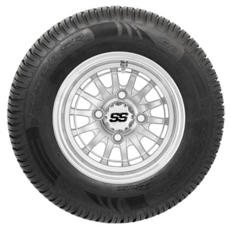 Lakeside Buggies 10" GTW Medusa Silver and Machined Wheels with 20" Fusion DOT Street Tires - Set of 4- A19-308 GTW Tire & Wheel Combos