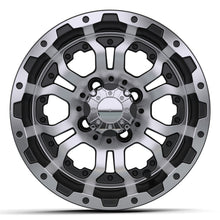 12" GTW Omega Black with Machined Accents Wheel