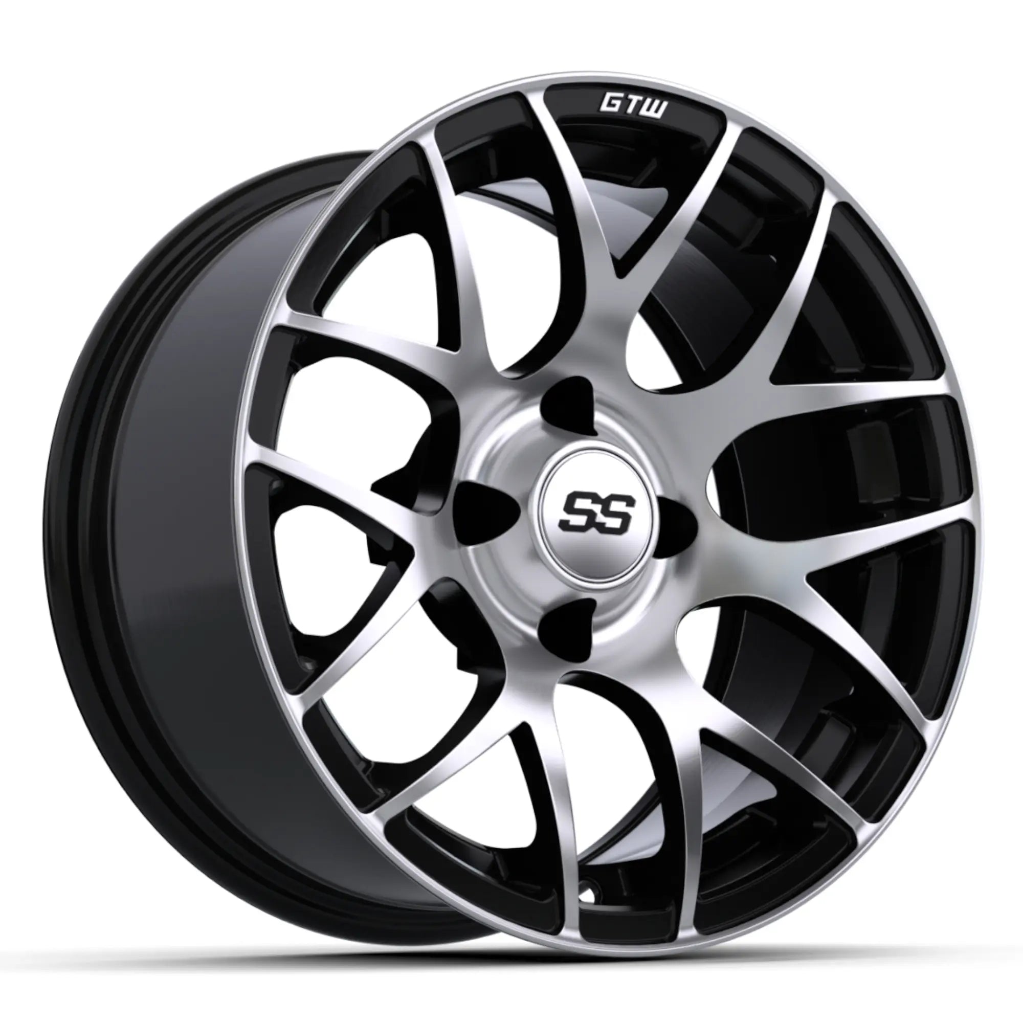 14″ GTW® Pursuit Black with Machined Accents Wheel GTW 