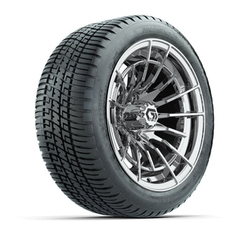 GTW Boost Chrome 14 in Wheels with 205/30-14 Fusion Street Tires  Full Set
