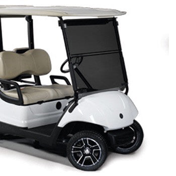 RedDot Yamaha G29/Drive Tinted 1/4 Folding Windshield w/ Black Hinge (Years 2007-2016)