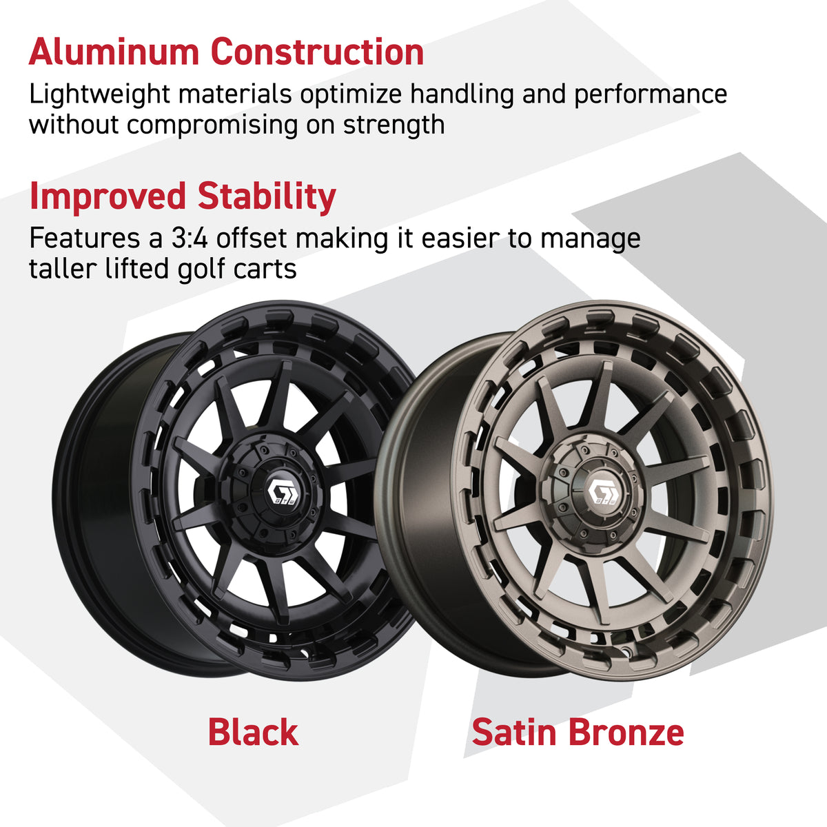 14" GTW Barricade Satin Bronze Wheel