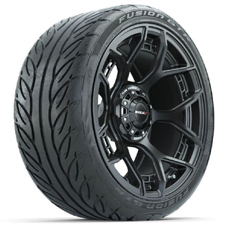 Set of (4) 15" MadJax Flow Form Evolution Matte Black Wheels with GTW Fusion GTR Street Tires