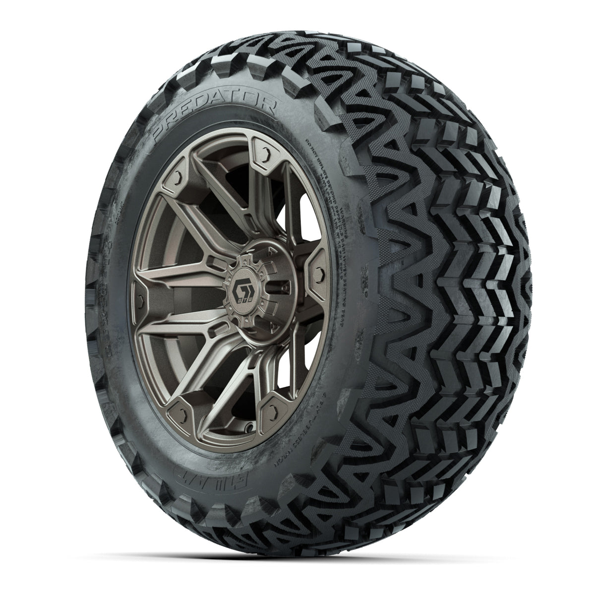 GTW Graffiti Satin Bronze 14 in Wheels with 23x10-14 Predator All-Terrain Tires  Full Set