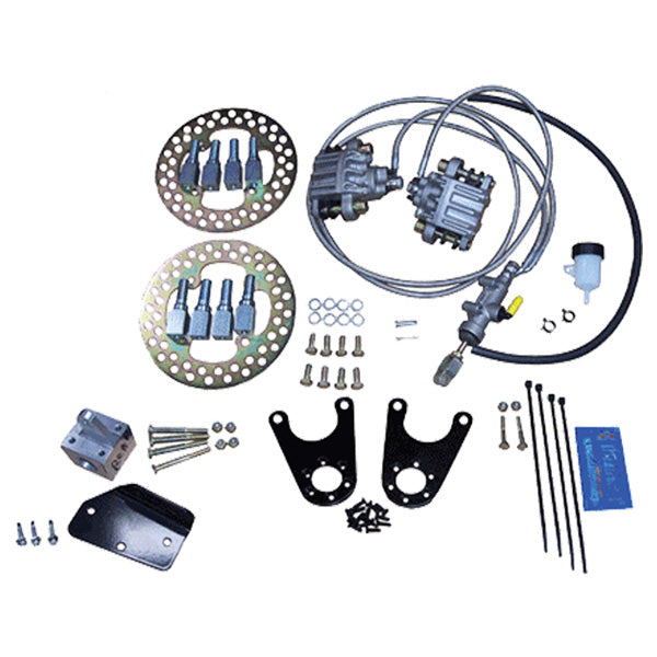 1981-08.5 Club Car DS - Jakes Front Disc Brake Kit with Spindle Lift