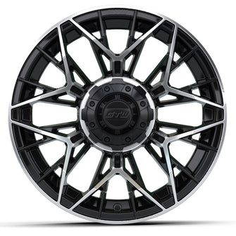 14" GTW Stellar Black with Machined Accents Wheel