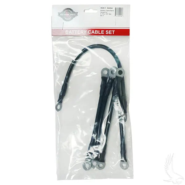 Battery Cable SET, Includes (1) 12" (4) 7" 6 gauge, E-Z-Go Med/TXT 94+ Redhawk 