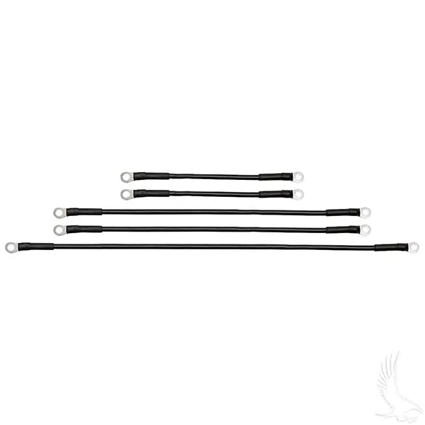 Battery Cable SET, Includes (1) 21" (2) 16" (2) 9" 6 gauge, E-Z-Go Marathon 94 & down Redhawk 