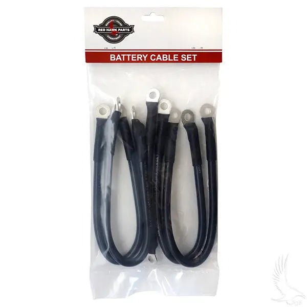 Battery Cable SET, Includes (1) 7" (4) 14" 4 gauge, E-Z-Go TXT 48V Redhawk 