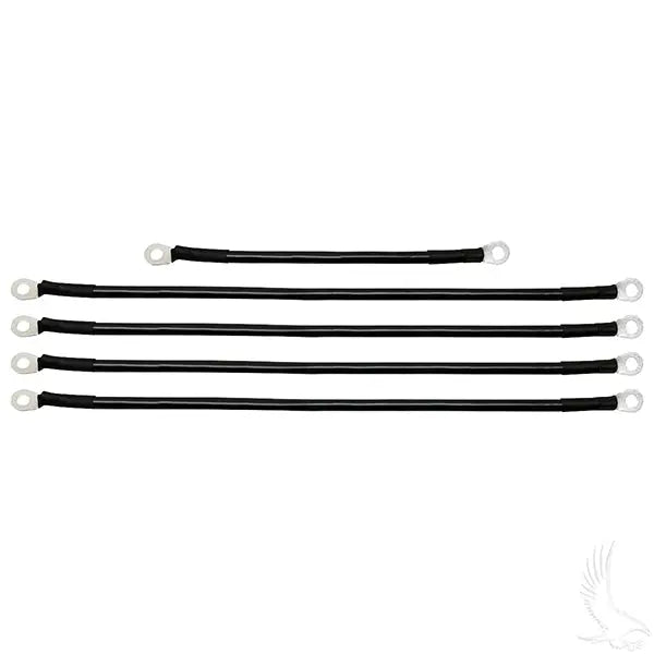Battery Cable SET, Includes (1) 9" (4) 16" 4 gauge, Yamaha G22 Redhawk 