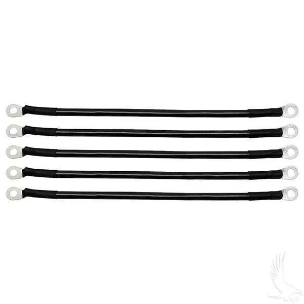 Battery Cable SET, Includes (5) 12" 4 gauge, Club Car 36V 81+, Yamaha G2/G8/G9 36V 85-94 Redhawk 