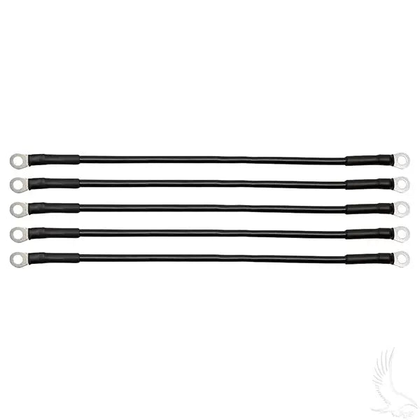 Battery Cable SET, Includes (5) 14" 6 gauge, Club Car DS 48V 95+ Redhawk 