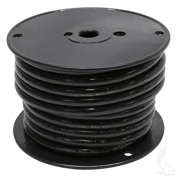 Battery Cable, 4 Gauge, 50 Foot Redhawk 