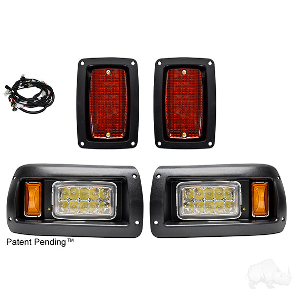 Kit de luces LED ajustables RHOX con arnés Plug and Play, Club Car DS 93+, 12-48 V, PN n.° LGT-305L