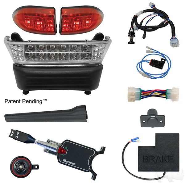 Kit de barra de luces LED BYO, Club Car Precedent, gasolina y electricidad 04-08.5, 12-48 V, (estándar, ajuste original) PN# LGT-306LT2B9