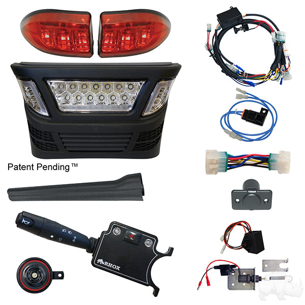 BYO LED Light Bar Kit, Club Car Precedent, Gas 04+ & Electric 04-08.5, 12V, (Deluxe, Linkage)
