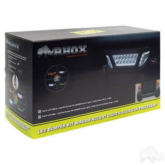 BYO LED Light Bar Kit, Club Car Precedent, Gas 04+ & Electric 04-08.5, 12V, (Deluxe, Linkage)