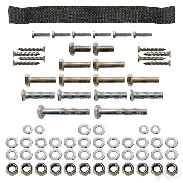 Kit de herrajes de repuesto RHOX, asiento de acero inoxidable, Yamaha G14-G22, PN n.° SEAT-744